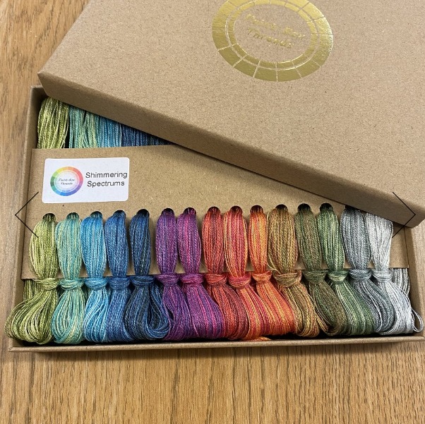 Paint-Box Silk Threads - Box of 15 - Shimmering Spectrum - Click Image to Close